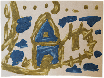 Blue House in Blue Night